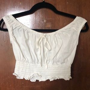 Brandy Melville White Off The Shoulder Top